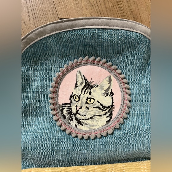 NWT Artisan Made Fabric Cat Backpack main image 8